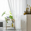 Decorative White Tulle Fabric Curtains