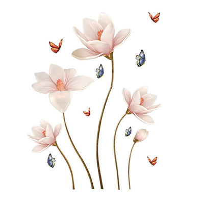 3D Removable Floral Butterfly stickers