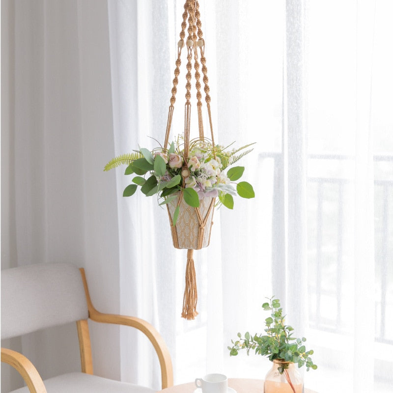 100% Handmade Macrame Boho Plant Hangers