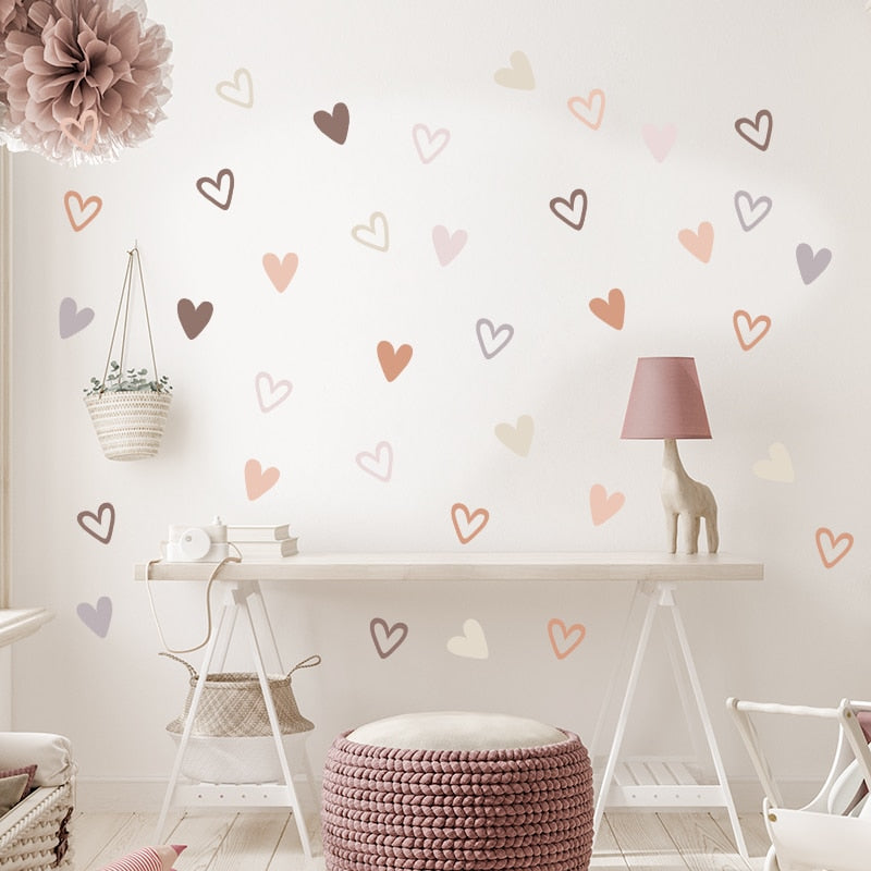 Creative 3D Hear Shaped Wall Stickers