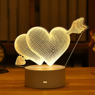 3D Acrylic Animal Shaped Holographic Lamps