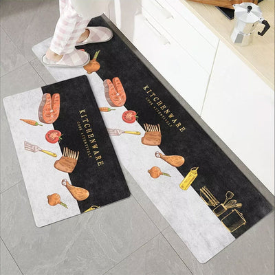 Nordic Style 2 Piece Kitchen Mats