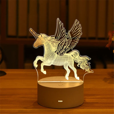 3D Acrylic Animal Shaped Holographic Lamps