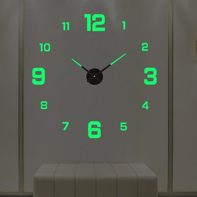 3D Luminous Large Size Wall Clocks