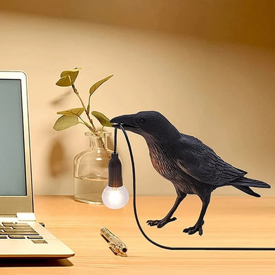 Retro Style Crow Table LED Lamps