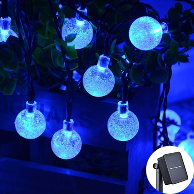 100 LED Globe Bulb Solar String Lights