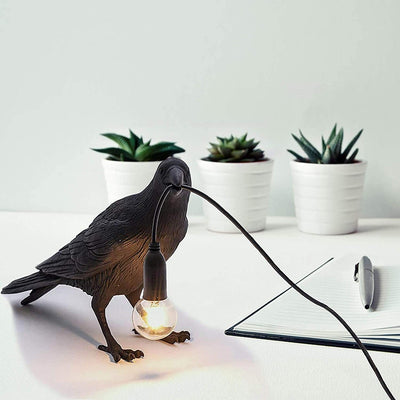 Retro Style Crow Table LED Lamps