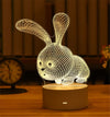 3D Acrylic Animal Shaped Holographic Lamps