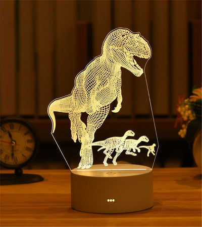 3D Acrylic Animal Shaped Holographic Lamps