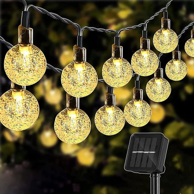 100 LED Globe Bulb Solar String Lights