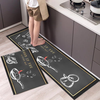 Nordic Style 2 Piece Kitchen Mats