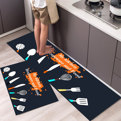 Nordic Style 2 Piece Kitchen Mats