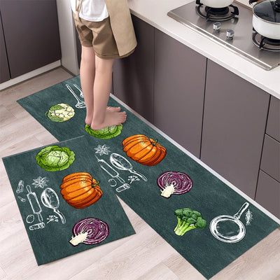 Nordic Style 2 Piece Kitchen Mats